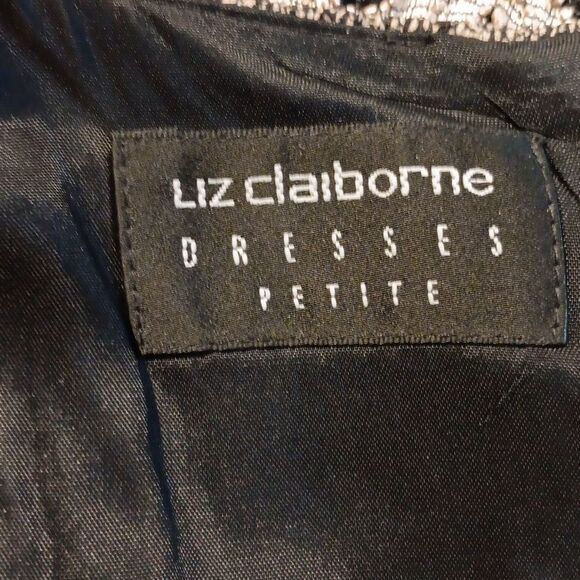 Liz Claiborne Tapestry Floral Dress. Career, Professional, Beigecore - Picture 9 of 14